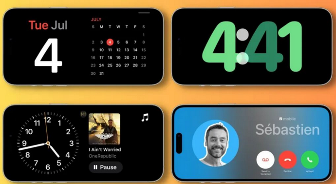 雨城苹果手机维修分享iOS17横屏充电待机显示有什么好处 