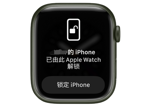 雨城苹果手机维修分享用 AppleWatch 解锁配备面容 ID 的 iPhone方法 