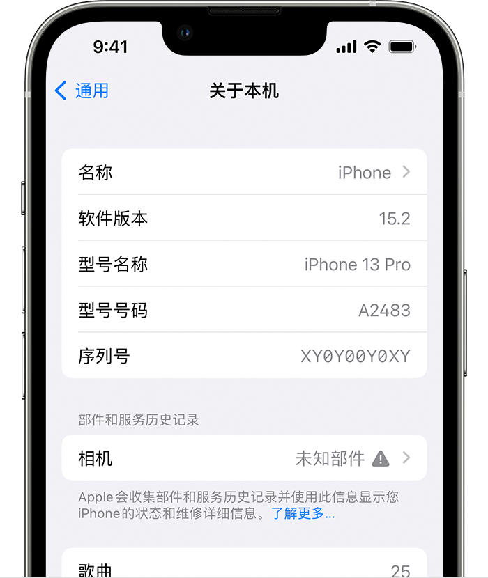 雨城苹果维修分享iPhone 出现提示相机“未知部件”是什么原因？ 